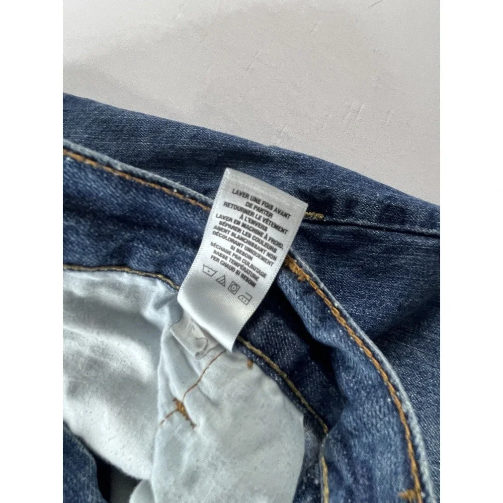AEROPOSTALE Bowery Slim Straight‎ Denim Jeans Mens Size 36x30 Distressed